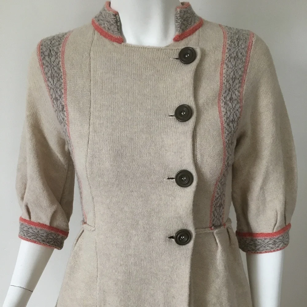 FREE PEOPLE Cardigan Sweater 3/4 Sleeves - Picture 1 of 6